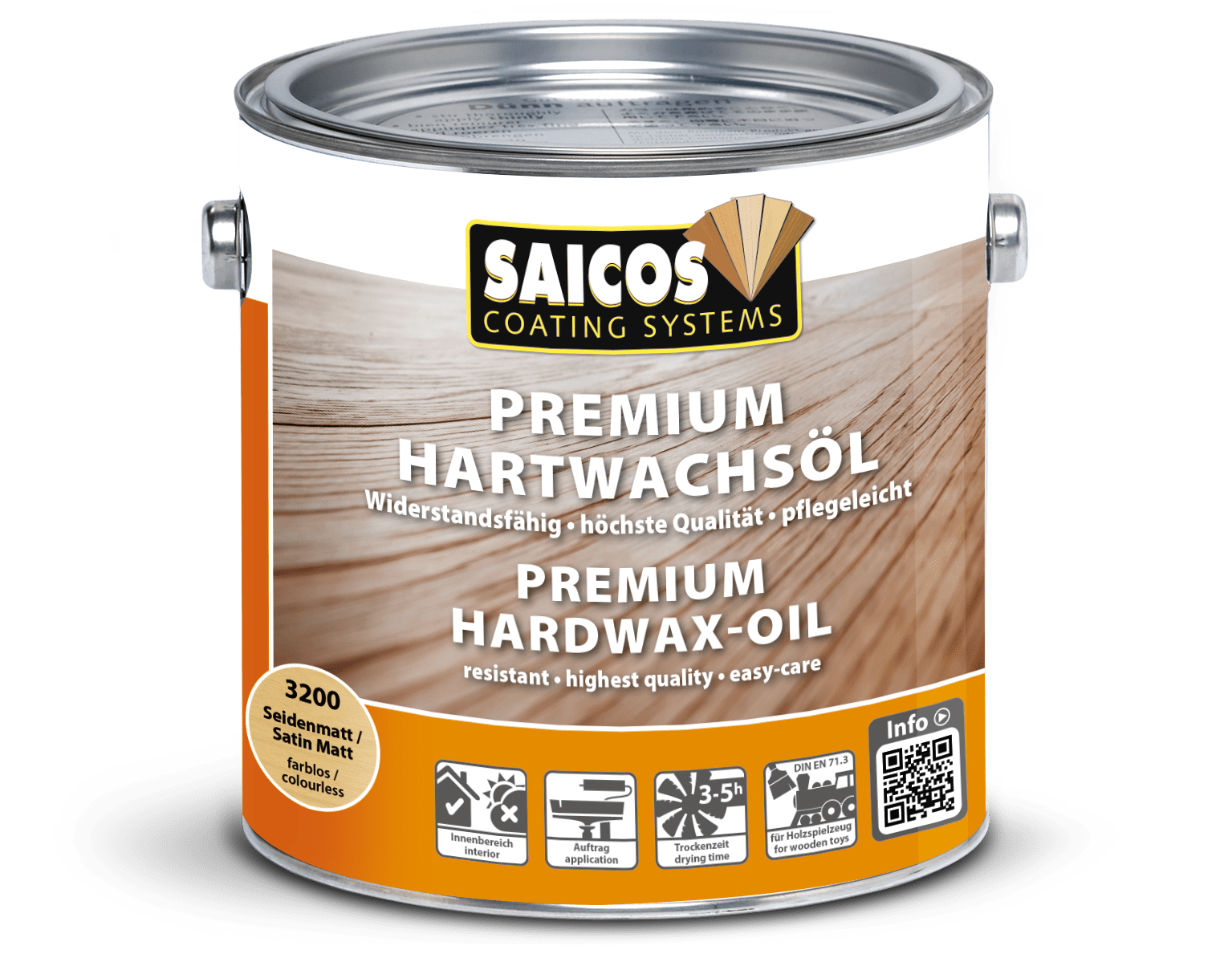SAICOS Premium Hardwax Oil Clear