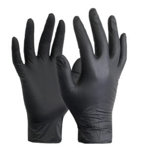 High Five Black Nitrile Super Strength Gloves