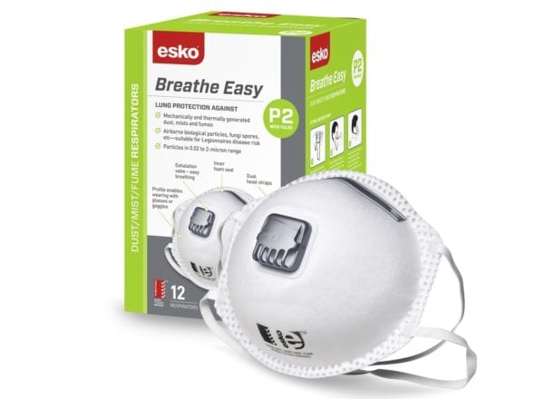 Breathe Easy P2 Valved Dust Mask